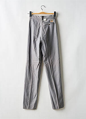 Pantalon slim talie înaltă talie înaltă gri C17 femeie