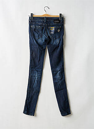 Blugi skinny efect uzat decolorat talie joasă albastru KILLAH femeie