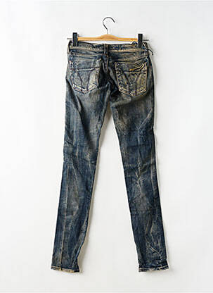Blugi skinny efect uzat decolorat talie joasă albastru MISS SIXTY femeie