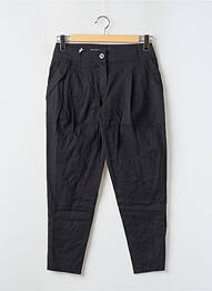 Pantalon chino țesătură poplin talie înaltă negru MISS SIXTY femme