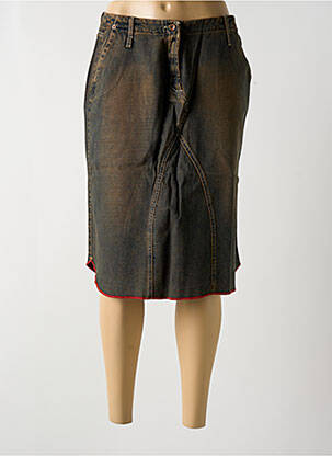 Fustă midi maro TEDDY SMITH femeie