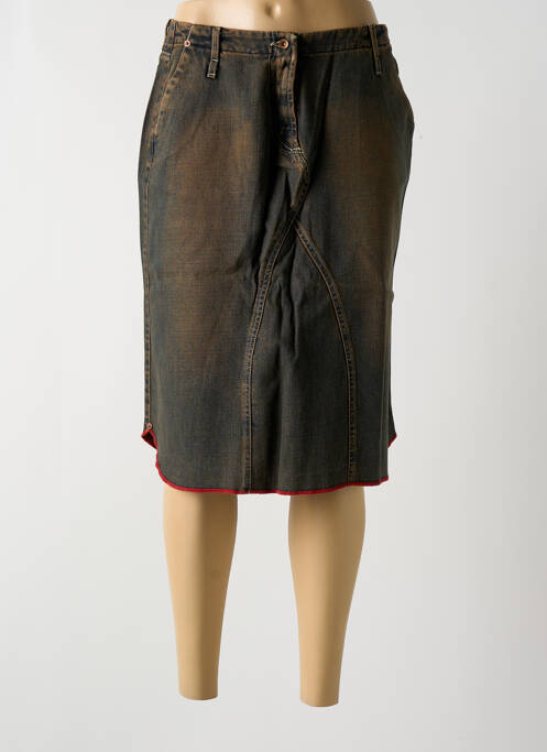 Fustă midi maro TEDDY SMITH femeie