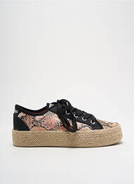 Espadrile țesătură satinată toc de 4 la 6 cm roz CHATTAWAK femme