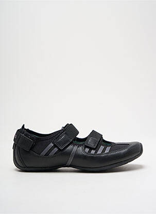 Sandale/pantofi decupați material neted toc plat până la 3 cm negru TSUBO femeie