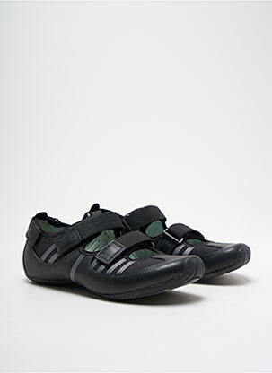 Sandale/pantofi decupați material neted toc plat până la 3 cm negru TSUBO femeie