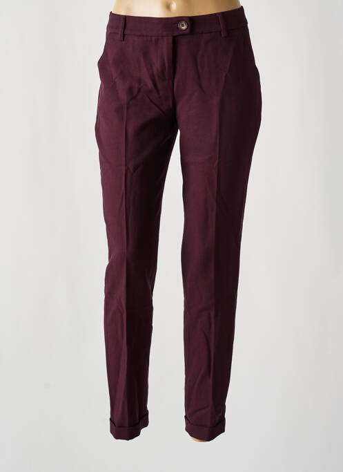 Pantalon chino violet LA FEE MARABOUTEE femeie