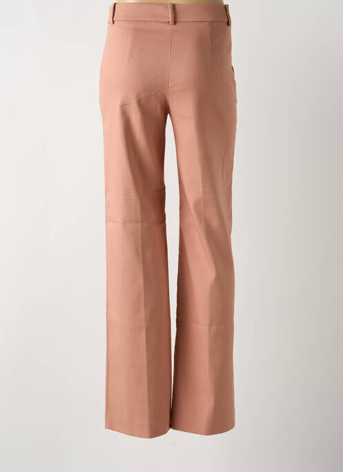 Pantalon drept închidere cu fermoar sub clapetă cu cârlig roz MANGO femme