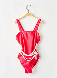 Costum de baie dintr-o singură piesă elasticitate roșu DOS TORTUGAS fille