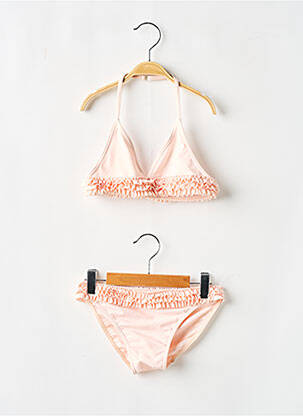 Costum de baie din două piese roz DOS TORTUGAS fată