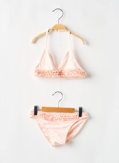 Costum de baie din două piese roz DOS TORTUGAS fată