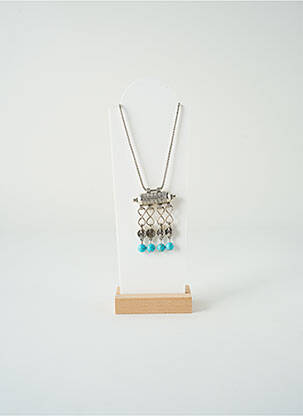 Colier albastru SATINE femeie