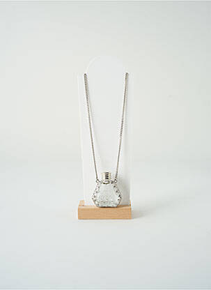 Colier lung argintiu SATINE femeie