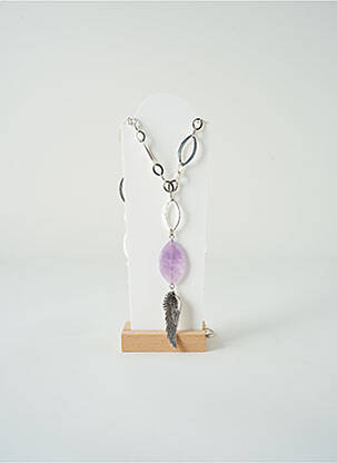 Colier lung violet SATINE femeie