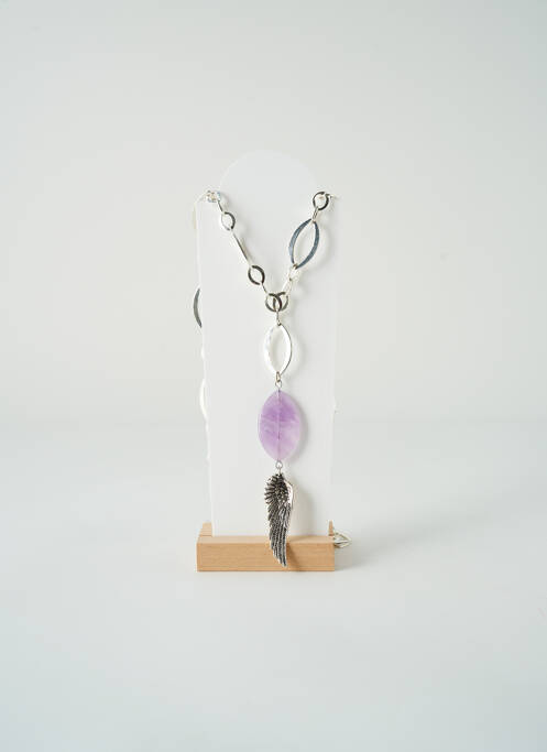 Colier lung violet SATINE femeie