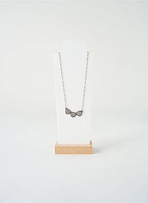 Colier ornament oxid de zirconiu argintiu SATINE femeie