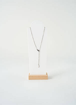 Colier ornament oxid de zirconiu argintiu SATINE femeie