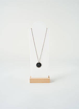 Colier negru SATINE femeie