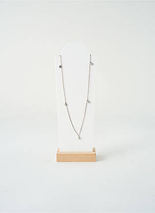 Colier ornament oxid de zirconiu argintiu SATINE femeie