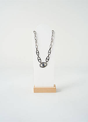 Colier ornament oxid de zirconiu albastru VISSON femeie
