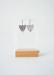 Cercei închidere cu închizătoare tip clips violet SATINE femeie