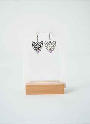 Cercei violet SATINE femeie