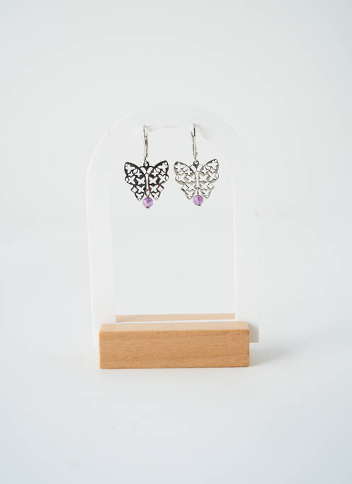 Cercei violet SATINE femeie