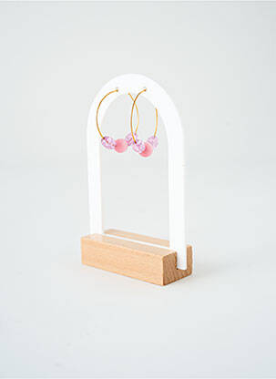 Cercei roz SATINE femeie