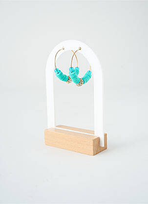 Cercei ornament oxid de zirconiu albastru SATINE femeie