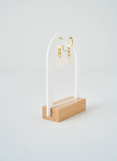 Cercei alb SATINE femeie