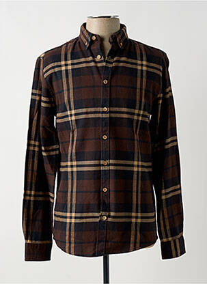 Cămașă cu mâneci lungi maro KRONSTADT bărbat