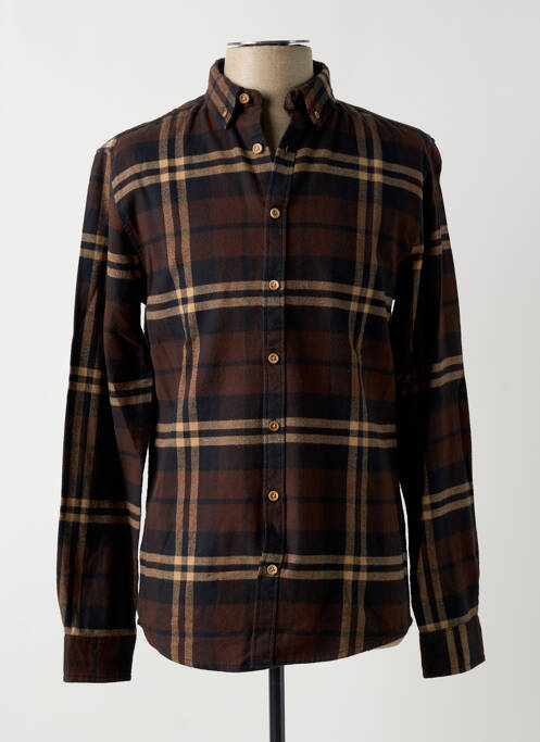 Cămașă cu mâneci lungi maro KRONSTADT bărbat