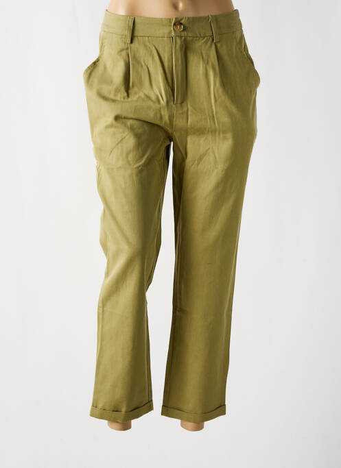 Pantalon 7/8 verde GARANCE femeie