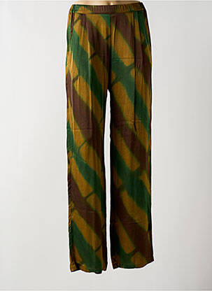 Pantalon drept talie elastică maro HARTFORD femeie