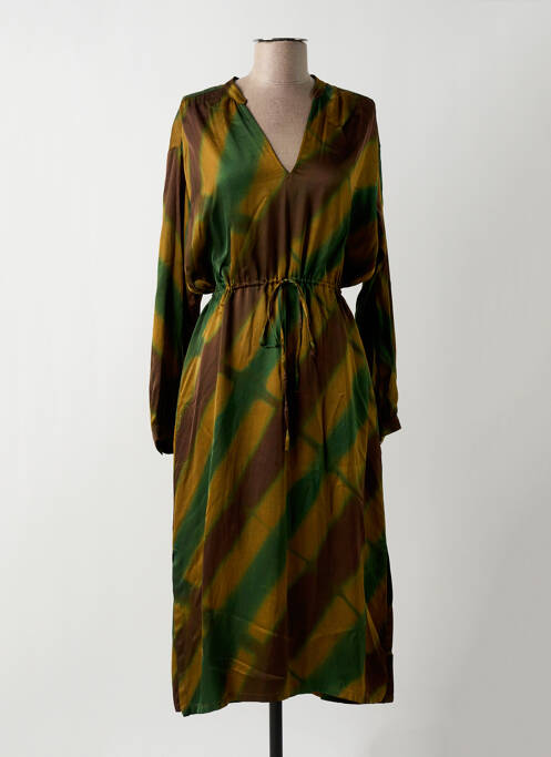 Rochie lungă maro HARTFORD femeie