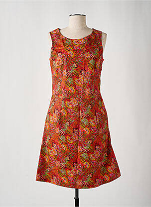 Rochie midi portocalie LA FIANCÉE femeie