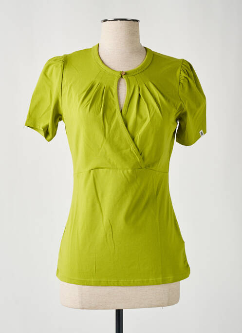 Tricou verde BLUTSGESCHWISTER femeie