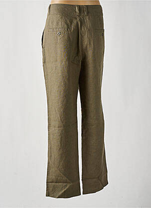 Pantalon drept talie cu cleme talie înaltă verde MOUSQUETON femme