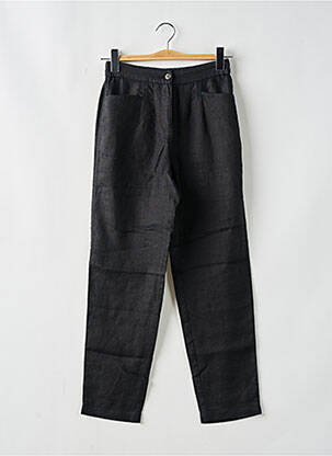 Pantalon drept croială morcov talie înaltă negru WHITE STUFF femeie