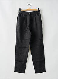 Pantalon drept croială morcov talie înaltă negru WHITE STUFF femeie
