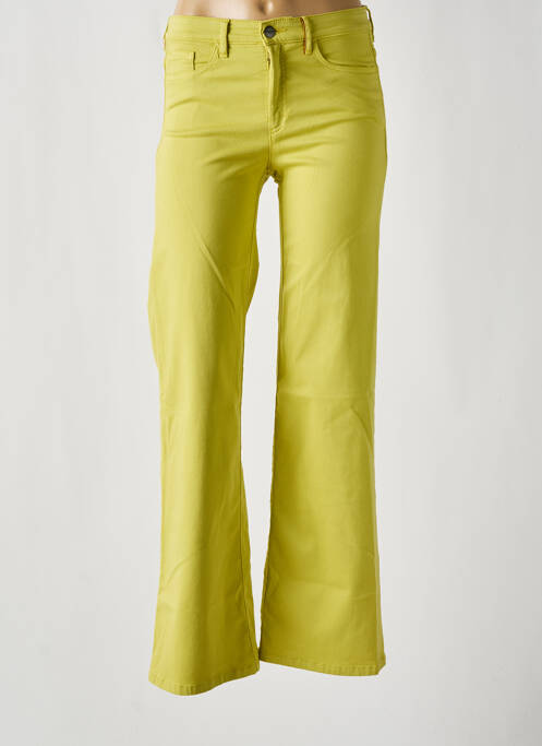 Pantalon evazat galben COUTURIST femeie