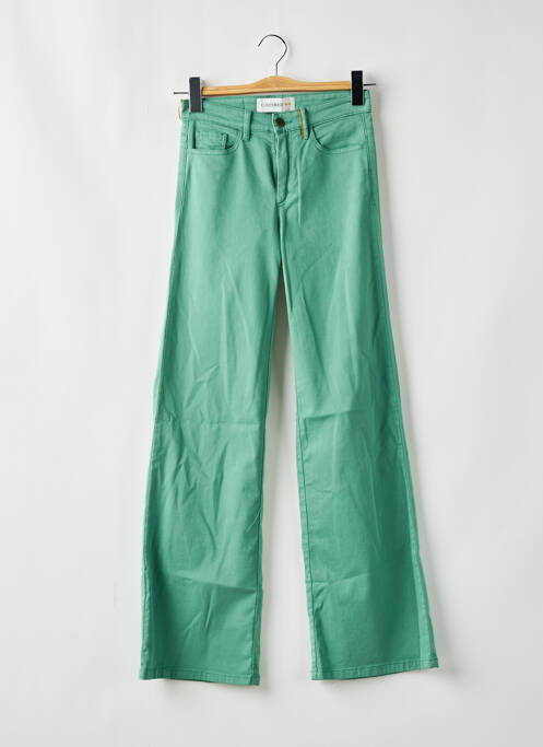 Pantalon evazat verde închis COUTURIST femeie