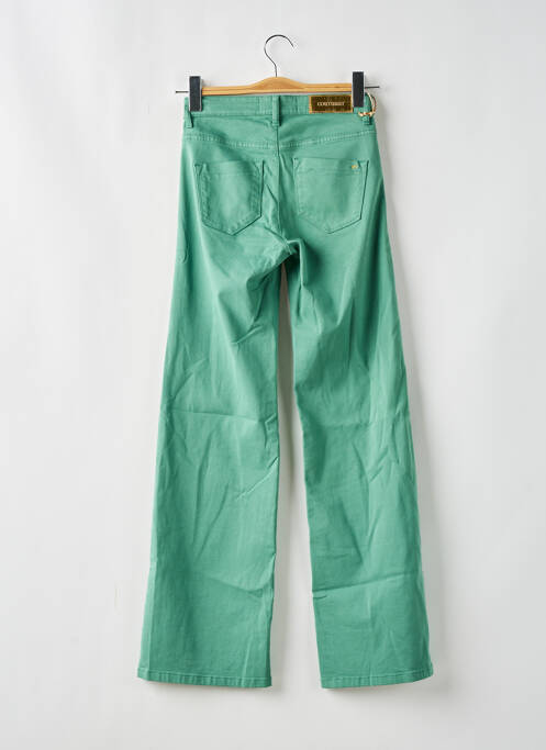 Pantalon evazat verde închis COUTURIST femeie