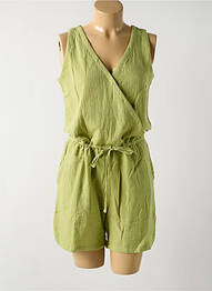 Salopetă scurtă verde MOUSQUETON femme