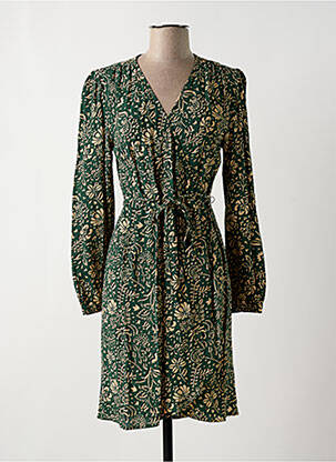 Rochie scurtă mâneci lungi mâneci lungi verde HARTFORD femeie