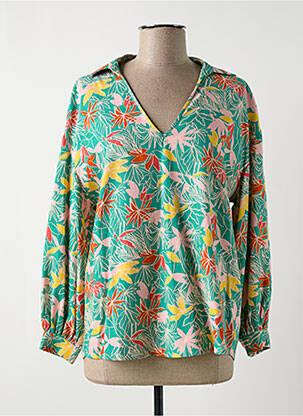 Bluză verde DES PETITS HAUTS femeie