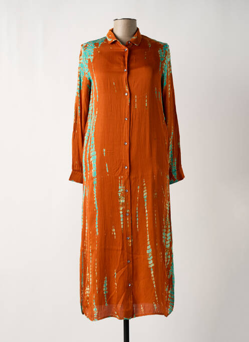 Rochie lungă portocaliu BELLA JONES femeie