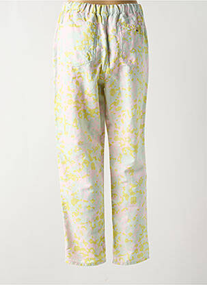 Pantalon drept talie elastică roz BELLEROSE femeie