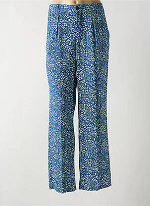 Pantalon drept talie elastică albastru HARRIS WILSON femeie