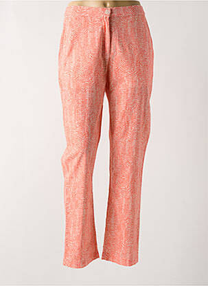 Pantalon drept talie elastică portocalie HARRIS WILSON femeie