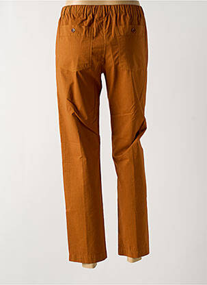 Pantalon drept talie elastică maro HARTFORD femeie